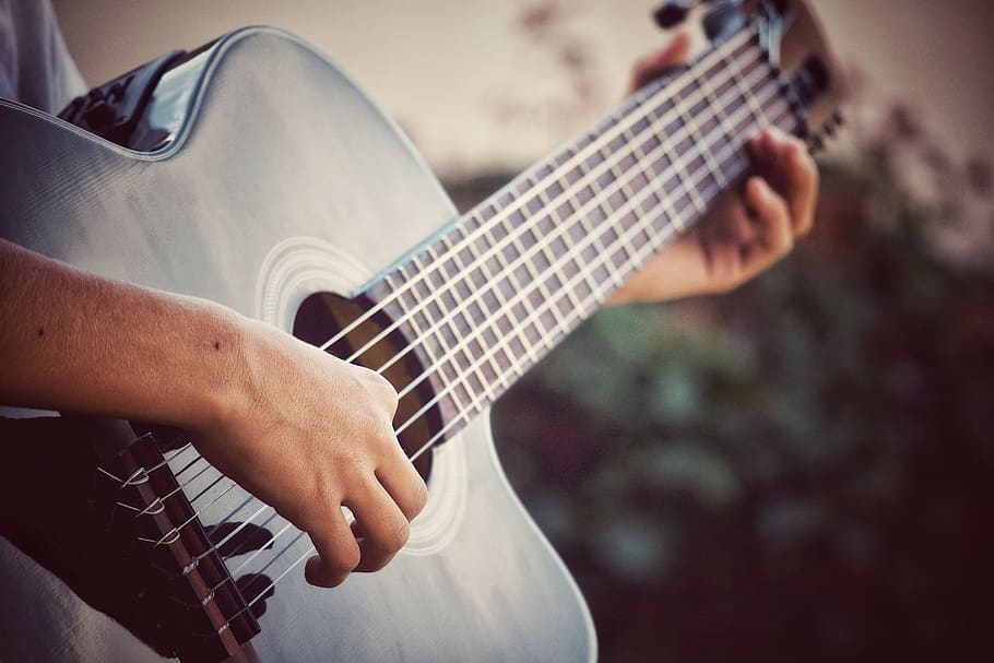 guitar, classical guitar, acoustic guitar, musician, music, tool, song, band, string, strings