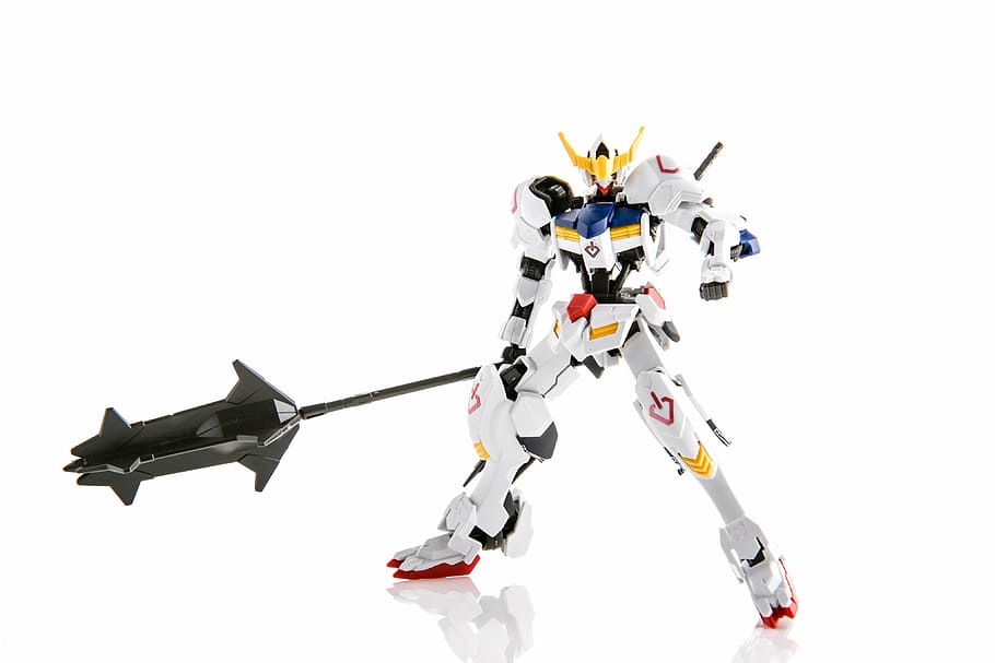 gundam, mobil, toy, products, white background, studio shot, copy space, cut out, indoors, technology
