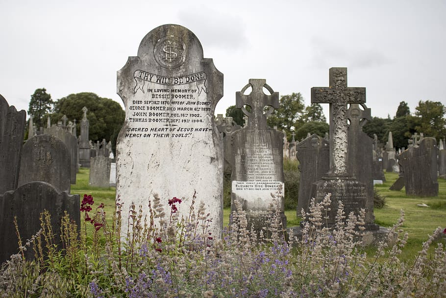 glasnevin, dublin, ireland, cemetery, tombstone, celtic, funeral, a place to rest, graves, old cemetery