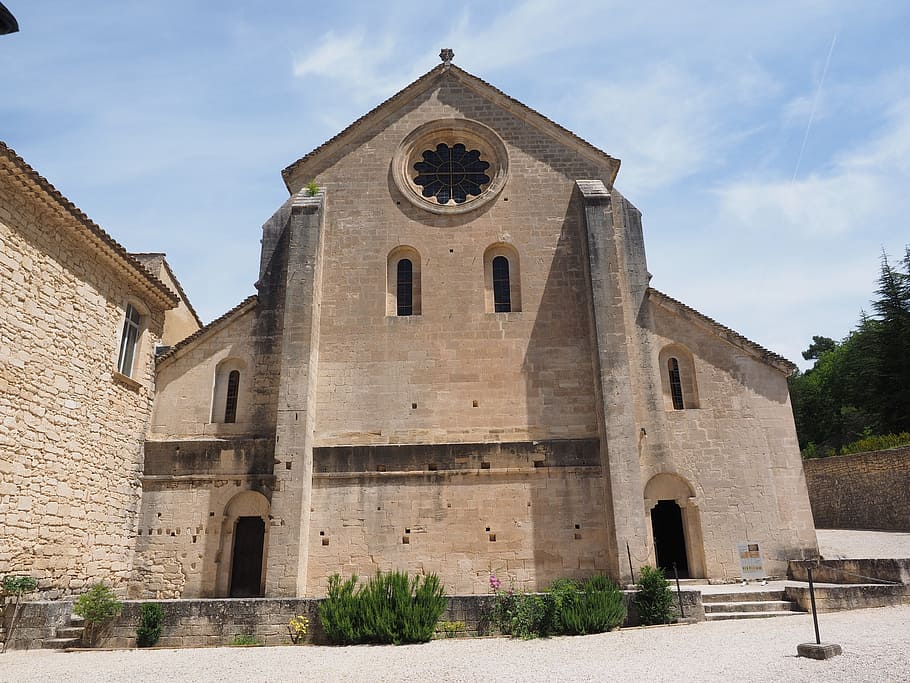abbey church, church, abbaye de sénanque, monastery, abbey, notre dame de sénanque, the order of cistercians, gordes, vaucluse, france