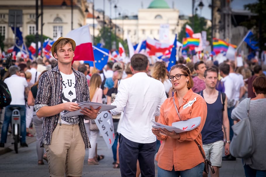 polonia, política, joven, juventud, patriotismo, europa, patriótico, manifestación, patriota, constitución