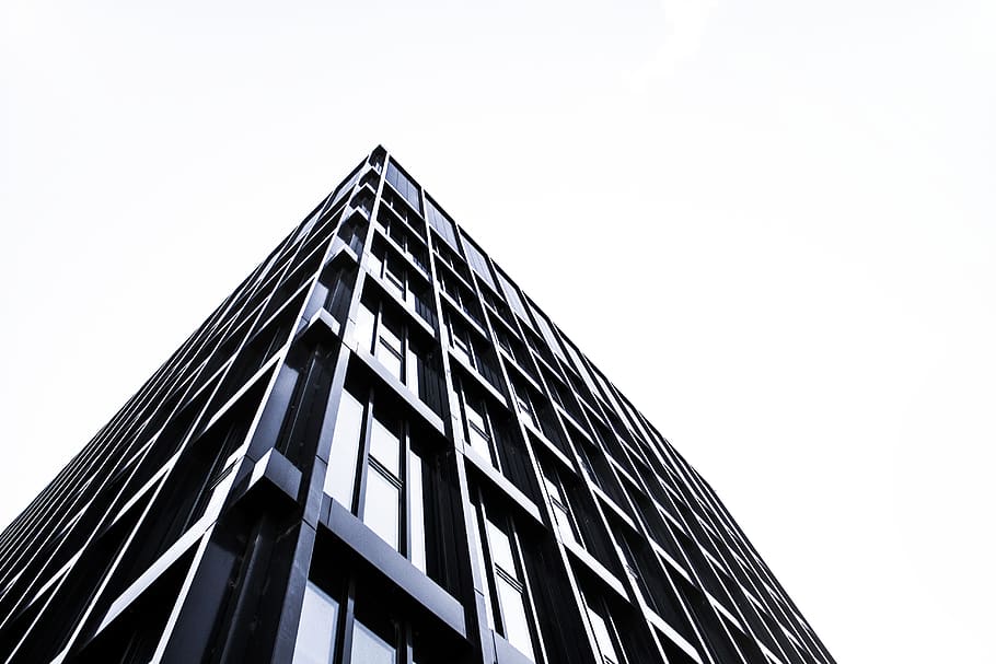 building, perspective, modern, skyscraper, windows, glass, business, corporate, exterior, structure