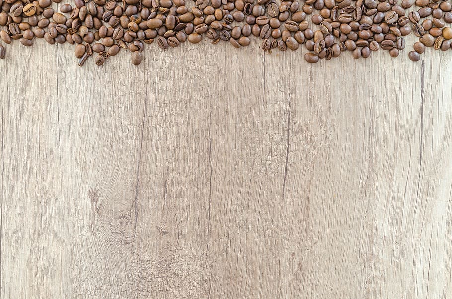 flat, lay, photography, coffee beans, wooden, surface, coffee, wood, caffeine, espresso