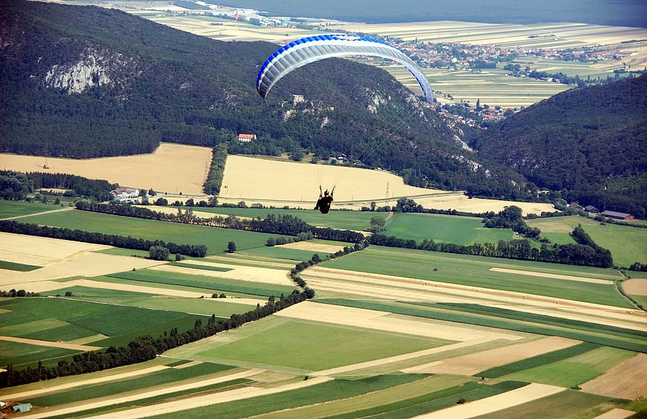 flying, para, glider, air, gliding, extreme, adventure, wind, sport, sky