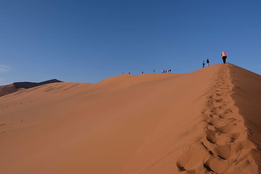 namíbia, deserto, areia, humano, caminhadas, viagens, descobrir, turista, areia Duna, seca