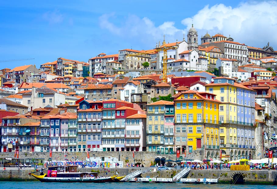 ciudad, pueblo, mar, turismo, agua, porto, portugal, europa, viaje, vacaciones