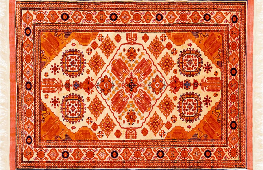 carpet, orient, hand-knotted, pattern, art and craft, craft, creativity, architecture, close-up, full frame