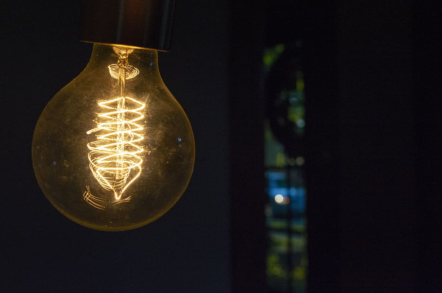 light, lightbulb, light bulb, contrast, light and dark, electricity, idea, inspiration, bright, creativity
