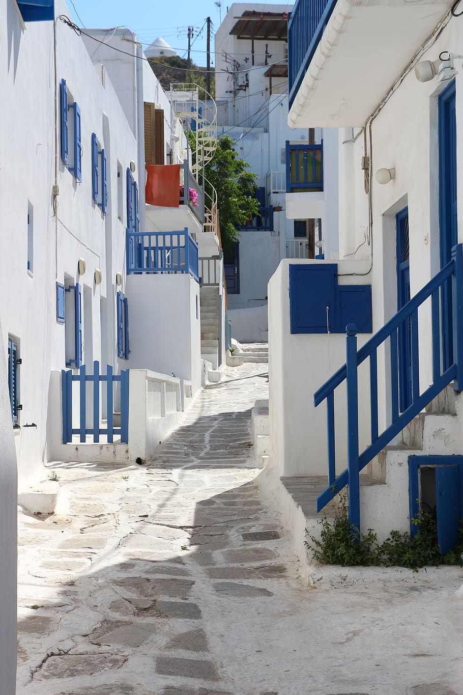 Mykonos, Grécia, ilha grega, branco, mar, casas, mar Egeu, férias, ilha, turismo