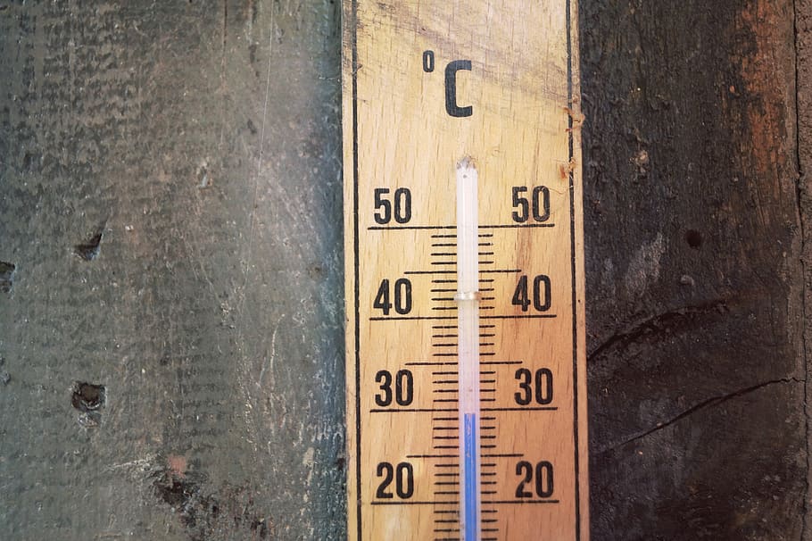 30 градусов Цельсия, термометр, температура, градусы Цельсия, шкала, aussentempteratur, деревянный термометр, число, дерево - материал, инструмент измерения