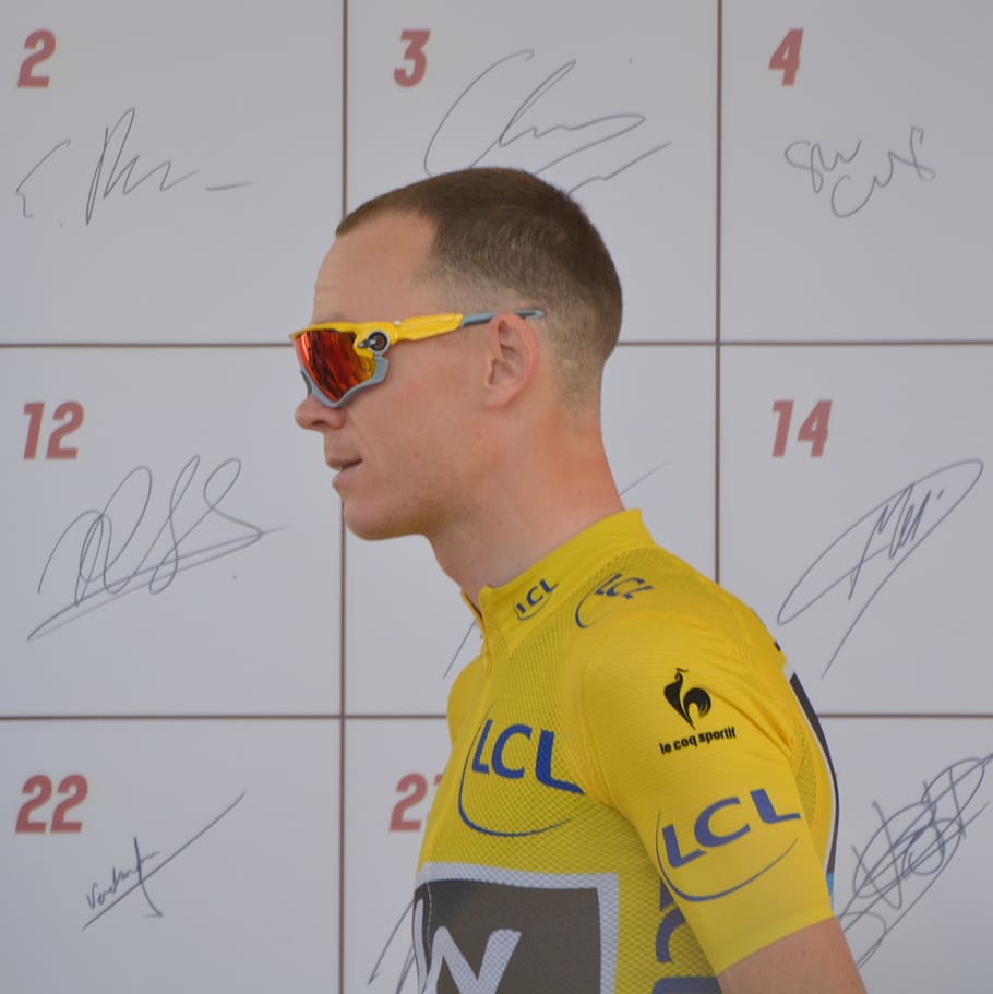 chris froome, champion, yellow jersey, celebrity, cyclist, professional road bicycle racer, man, people, winner, one person