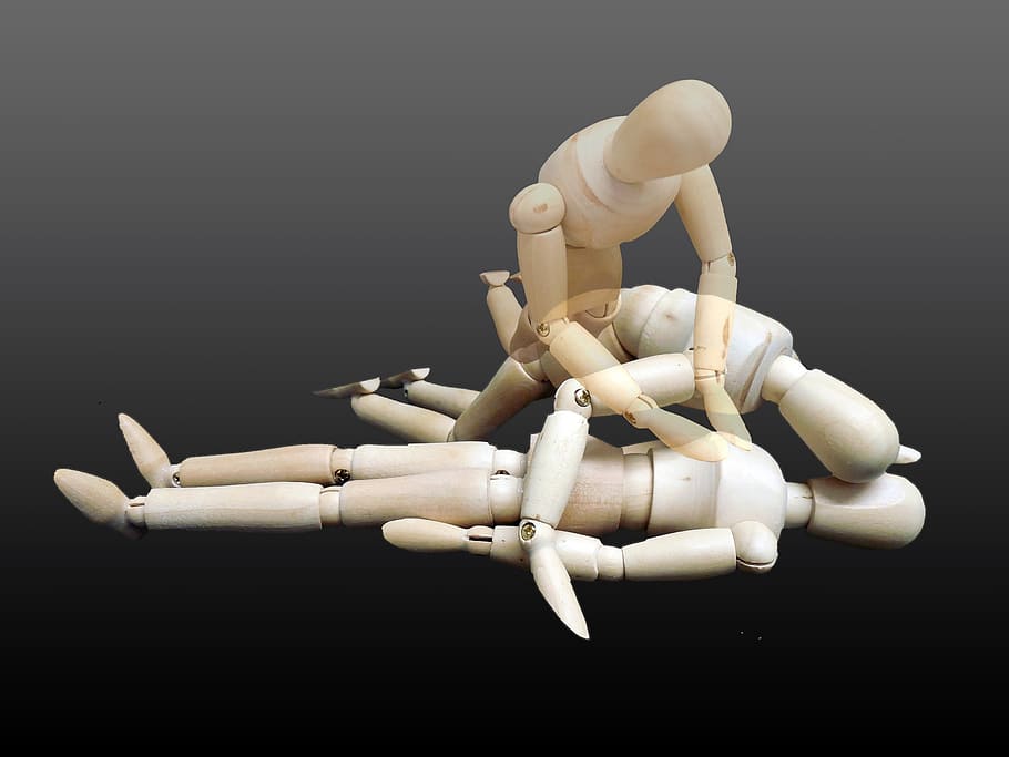 beige, marionette, black, surface, first aid, rescue, victims, savior, accident, emergency