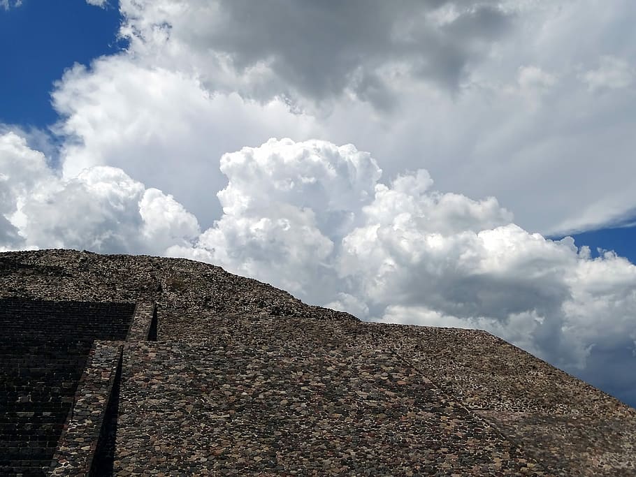 Meksiko, Teotihuacan, Piramida Bulan, mesoamérica, budaya, arkeologi, situs bersejarah, pra-sejarah, sejarah, batu