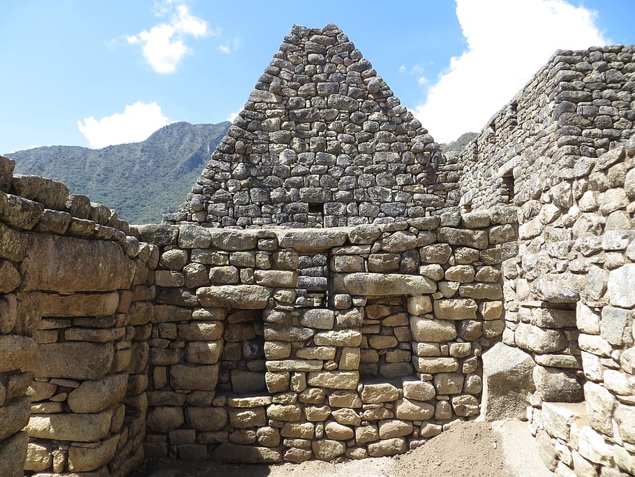 gray stone shed, Machu Picchu, Peru, Beautiful, archeology, travel, history, old ruin, ancient civilization, archaeology