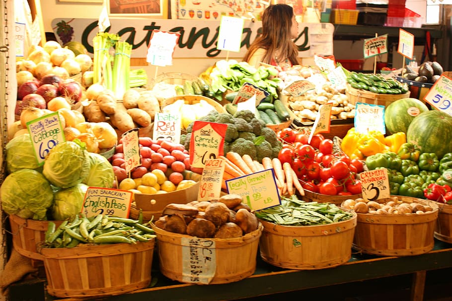canada, vancouver, market, fruit, food and drink, food, healthy eating, choice, vegetable, variation