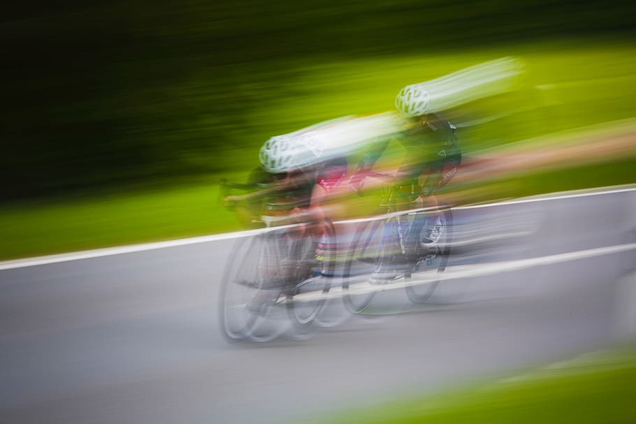 man riding bicycle, bike, bicycle, cyclist, sport, game, racing, speed,  road, blur | Pxfuel