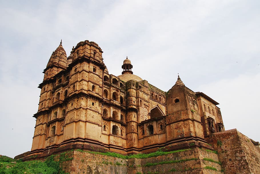 India, Rajastán, Asia, viajes, palacio, vista de ángulo bajo, pasado, cielo, estructura construida, historia