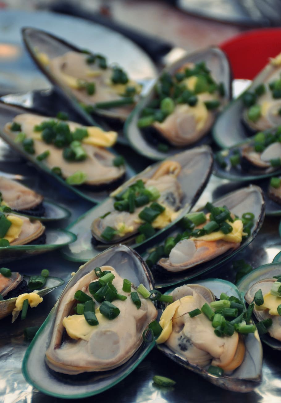 Mussels, Eat, Market, Food, Delicious, fish, seafood, food and drink, healthy eating, appetizer