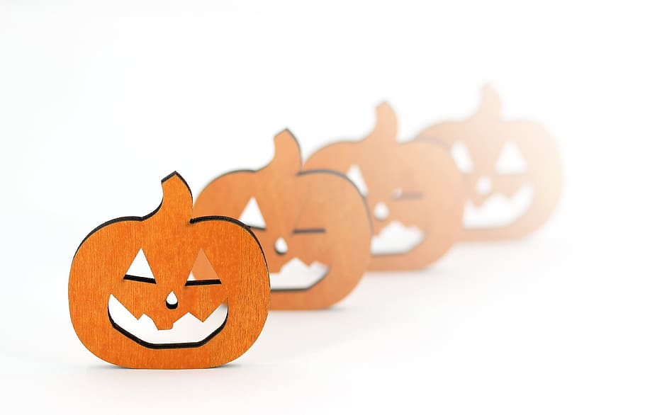 decoration, halloween, pumpkin, orange, autumn motives, happy halloween, figure, food, food and drink, celebration