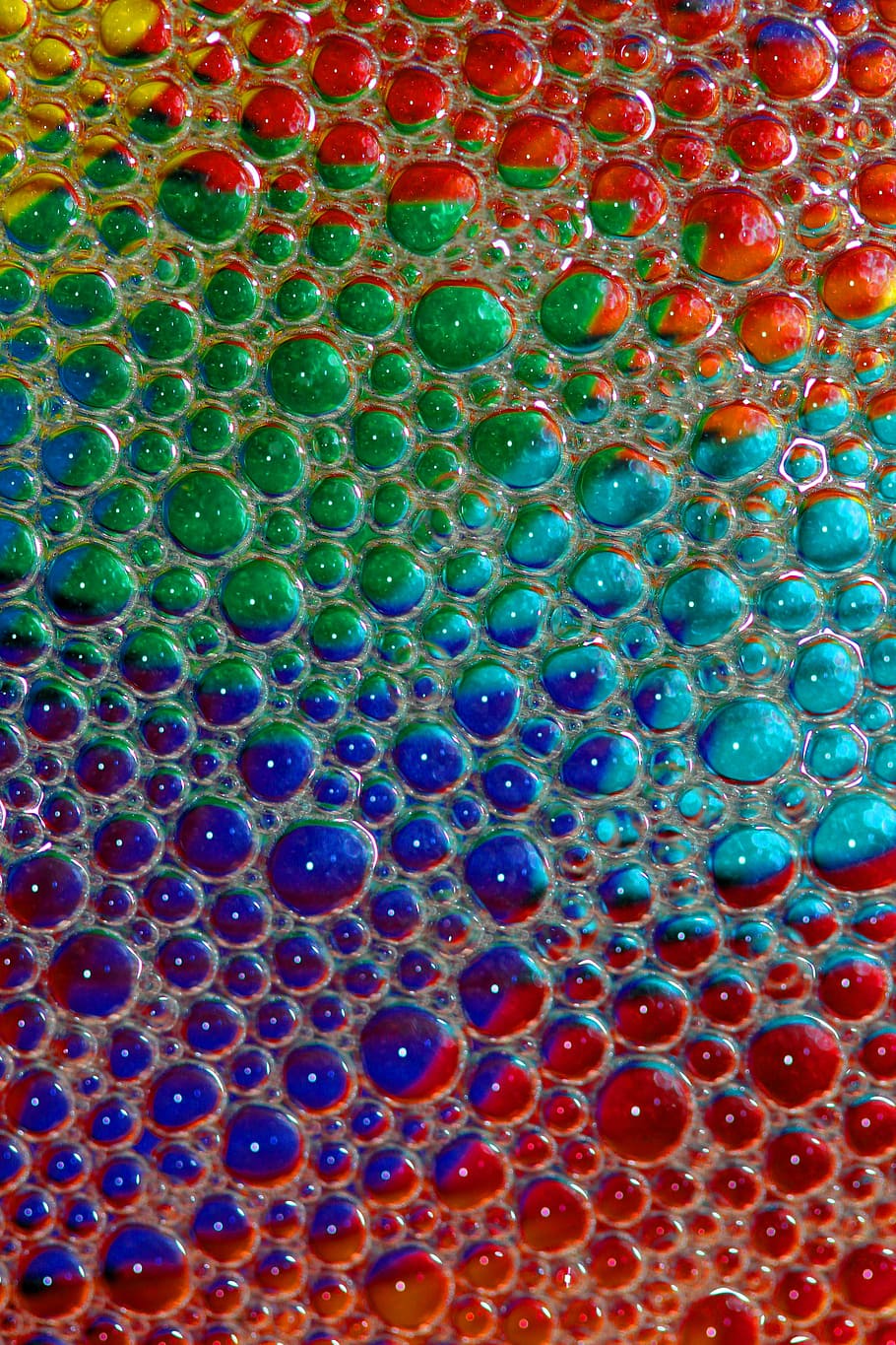 burbujas, jabón, agua, reflexión, colores, transparente, resumen, macro, fondos, burbuja