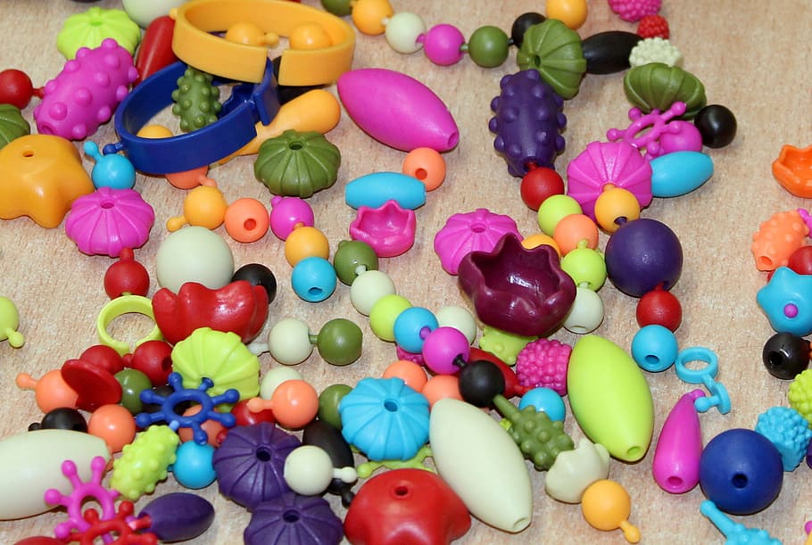 beads, toys, fun, play, colors, children, multi colored, variation, choice, large group of objects