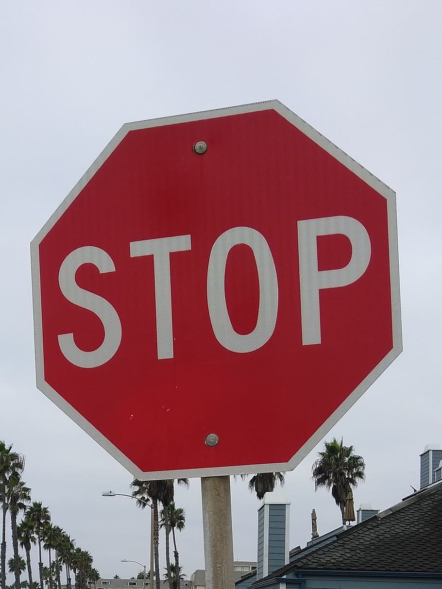 停止, サイン, 赤, シンボル, 警告, 道路, 交通, 一時停止の標識, 危険, 安全性