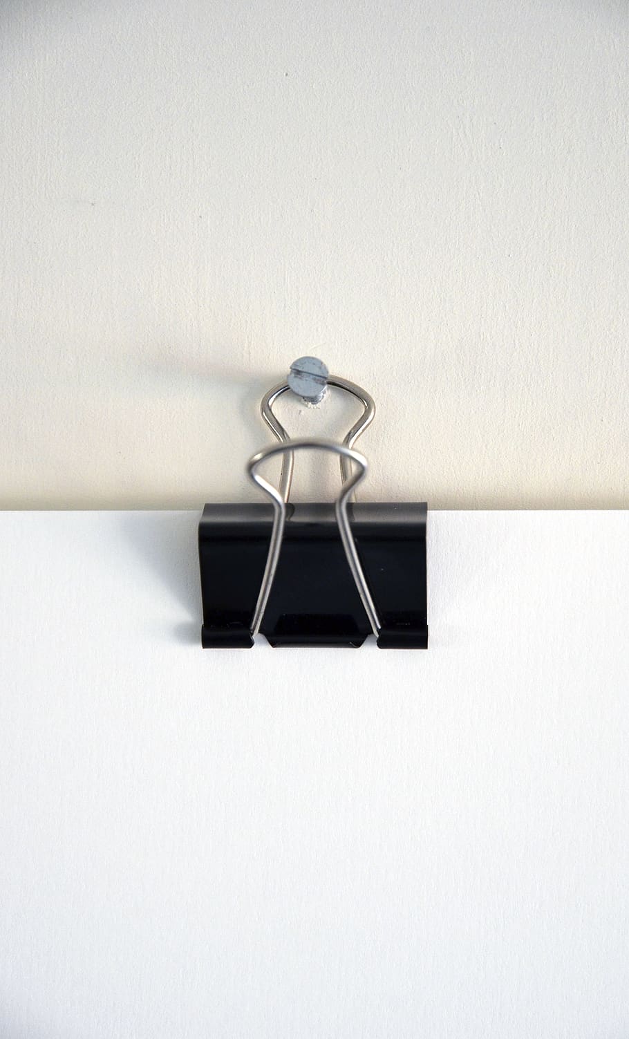 clip, clipping, white, paper, paperclip, design, empty, blank paper, wall, binder clip