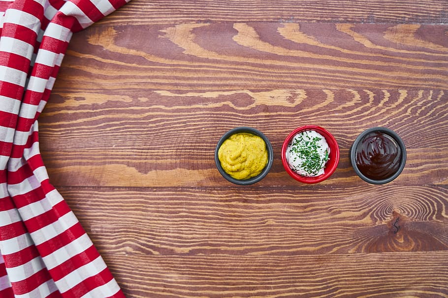 food, sauce, table, mustard, mayonnaise, barbecue, flavor, detail, food photo, close-up