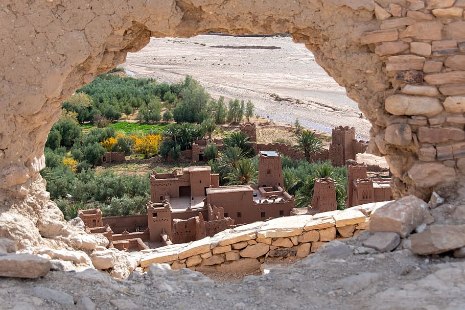 ajt bin haddu, morocco, tour, plan cinematic, tourism, the location of the, travel, africa, ksar, settlement