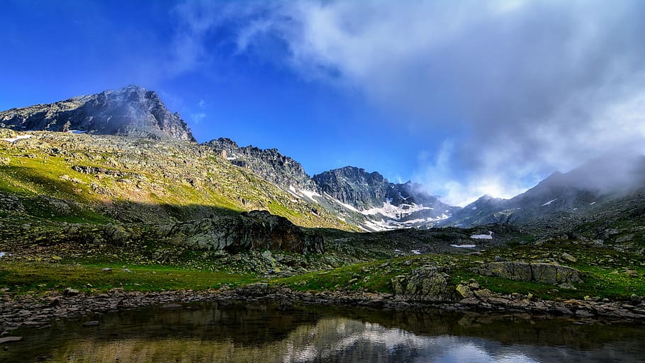 Хорошо весной в горах на зеленых. Пейзажи Турции горы. Mountainous area picture. Nature area. Natural areas of Sweden.