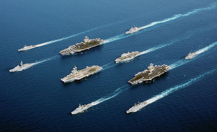 battleship lot, ships, navy, formation, parade, five nations, sea, ocean, vessels, military