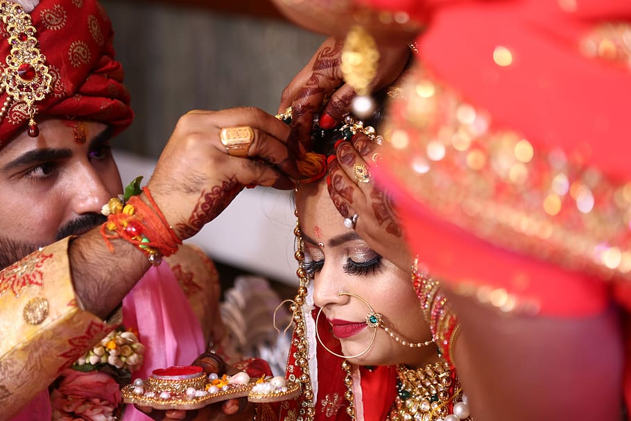 indian, culture, weeding, people, henna, young, woman, traditional, design, celebration