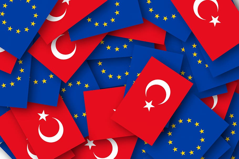 europe, turkey, conflict, germany, news, flags, accession, eu, discussion, election campaign
