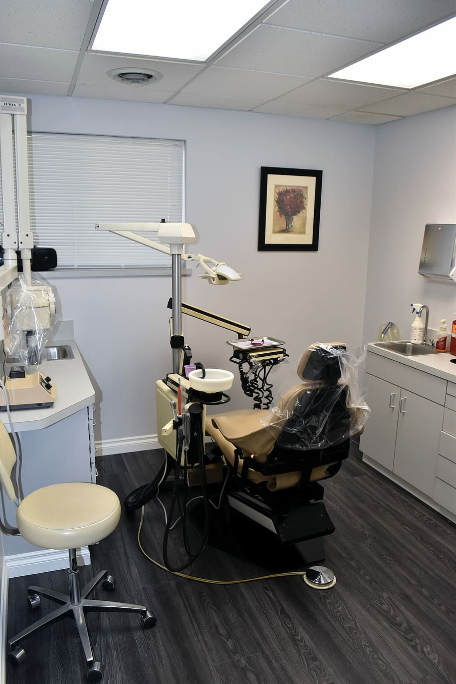 empty dentist's chair, Dentist, Office, Exam, Room, Dental, hygiene, medical, dentistry, health