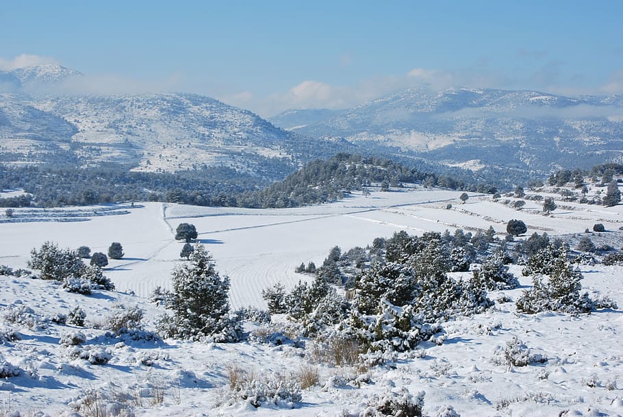 snow, landscape, mount, murcia, winter, nature, mountain, cold - Temperature, outdoors, cold temperature