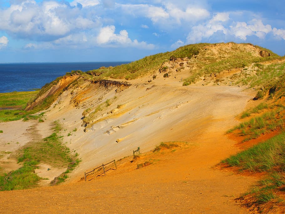 morsum-kliff, cliff, sand stone, sand, colorful, color, cliffs, sylt, morsum, nature reserve