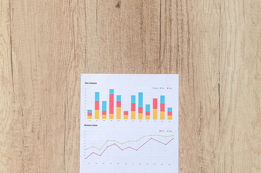 bar graph paper, chart, graph, finance, financial, data, stats, investment, empty, wood