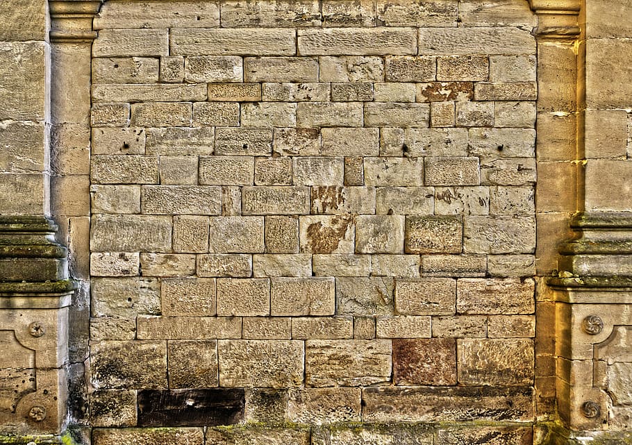 parede, parede de arenito, historicamente, fachada, estrutura, textura, pedra natural, pedra, plano de fundo, padrão