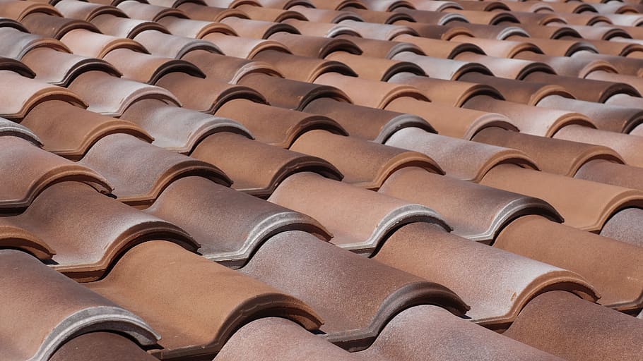 tile, tile roof, brick, roof, pattern, backgrounds, full frame, in a row, repetition, roof tile