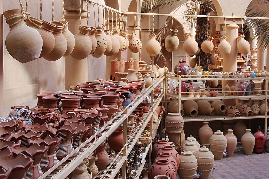 barang tembikar, suvenir, tradisional, seni, perjalanan, kerajinan, dekorasi, tanah liat, Desain, liburan
