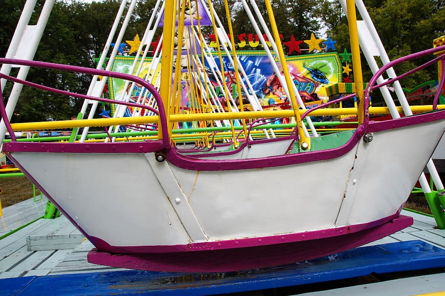 swing, boat, baby swing, pilgrimage, amusement park, carnival, attraction, fun, swing at the carnival, playground