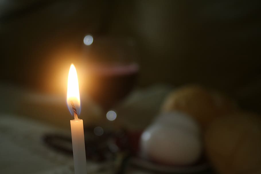 candle, symbols, easter, flame, burning, fire - Natural Phenomenon, religion, spirituality, candlelight, celebration