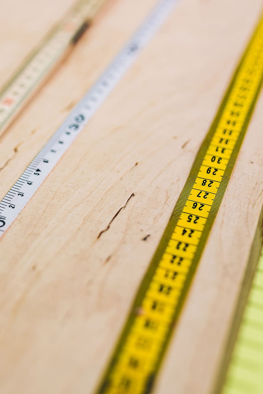 closeup, madeira, régua, medida, ferramenta, matemática, números, comprimento, longo, calcular