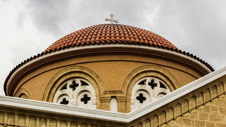 cyprus, athienou, panagia, church, orthodox, religion, architecture, dome, built structure, building exterior
