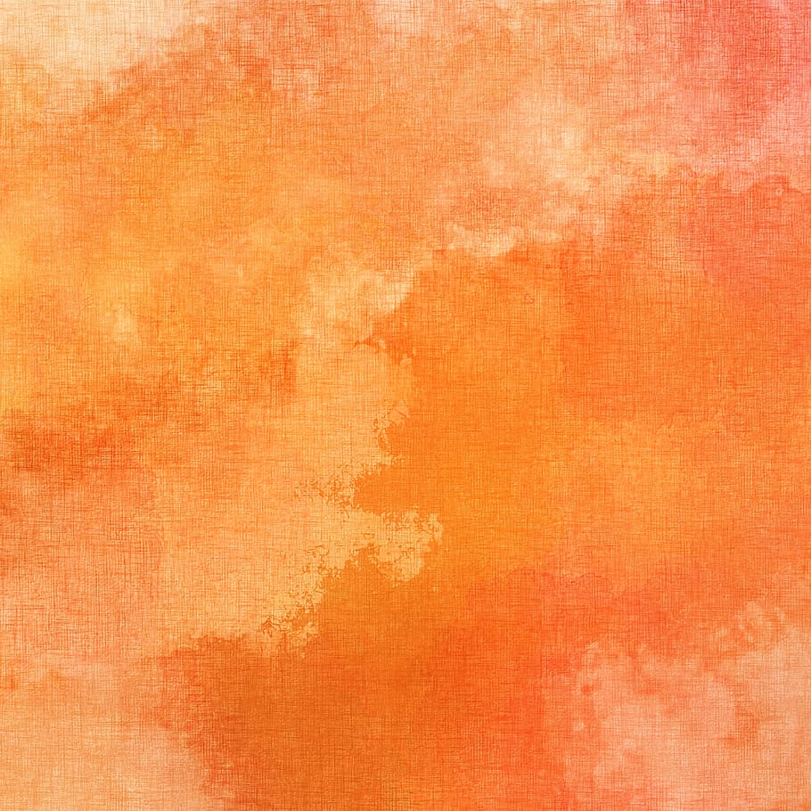 orange, canvas, watercolor, random, pattern, texture, painting, art, design, stain