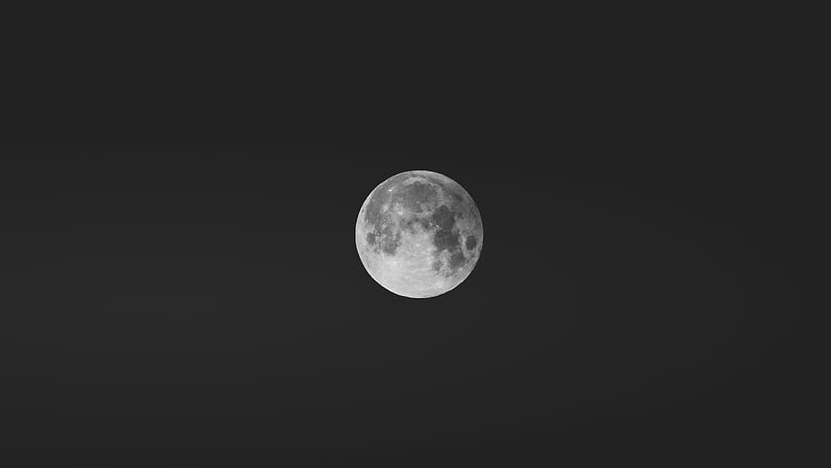 luna llena, luna, oscuridad, noche, fotografía, espacio, astronomía, superficie lunar, sin gente, al aire libre
