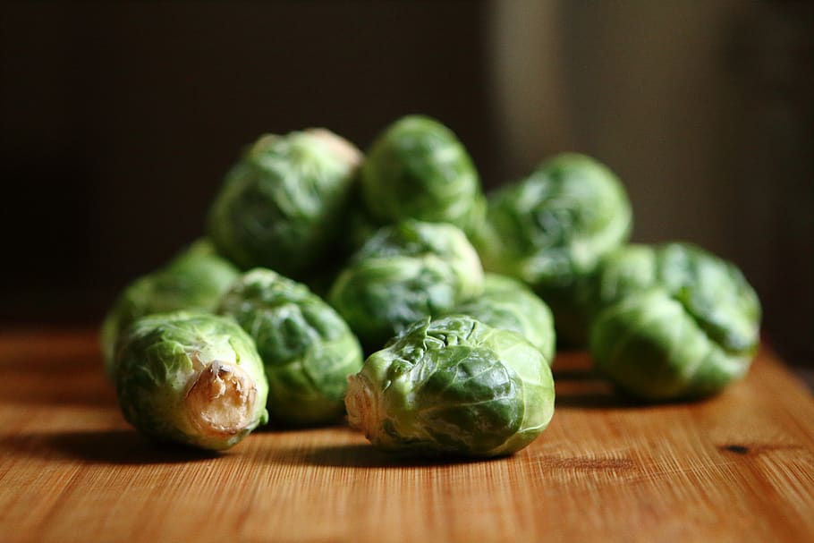 brussels sprouts, vegetables, green, healthy, food, cutting board, kitchen, food and drink, healthy eating, wellbeing