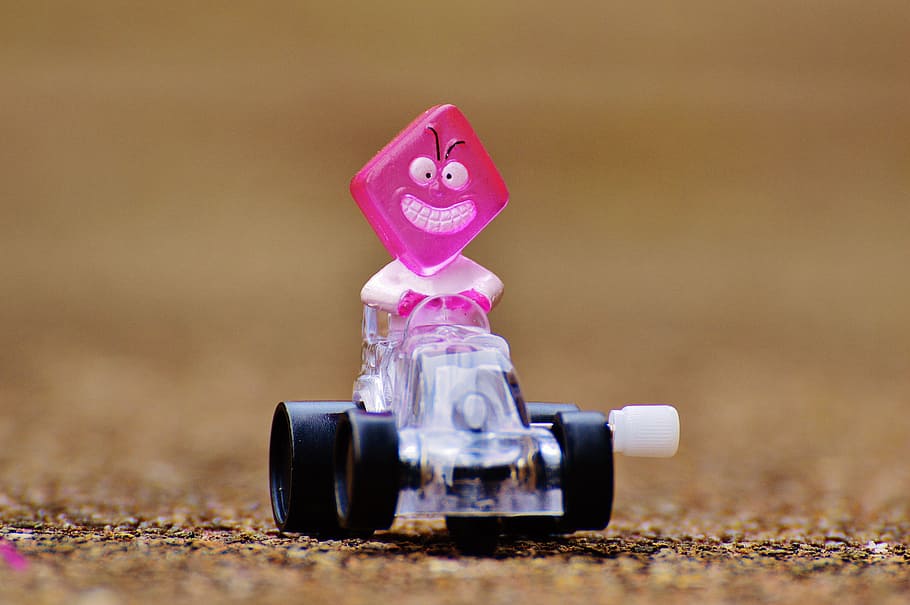 racing car, figure, funny, toys, children, colorful, cute, game figure, child, fun