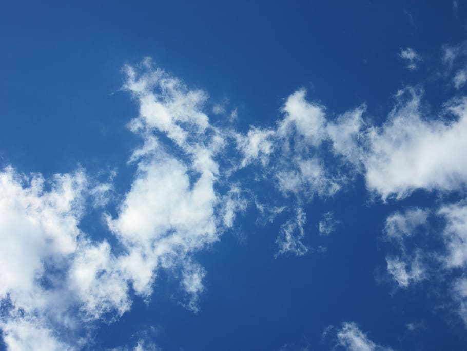 Clouds, Sky, Blue, White, Cloud, Band, sky, blue, white, cloud band, backgrounds, cloud - sky