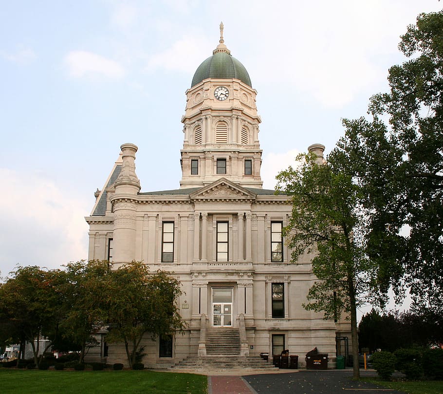 columbia city, indiana, Whitley County Courthouse, Columbia City, Indiana, building, public domain, architecture, famous Place, building Exterior, dome